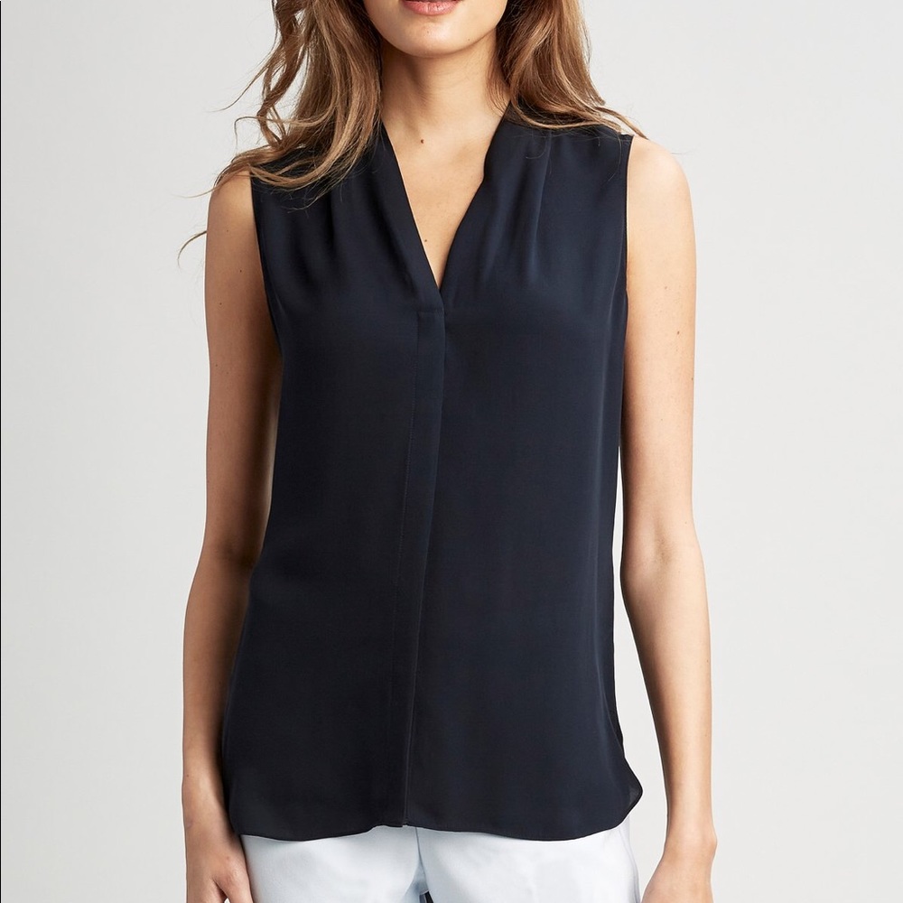 SOLD Ellie Tahari GINNY SHIRT - Color: Stargazer (navy)